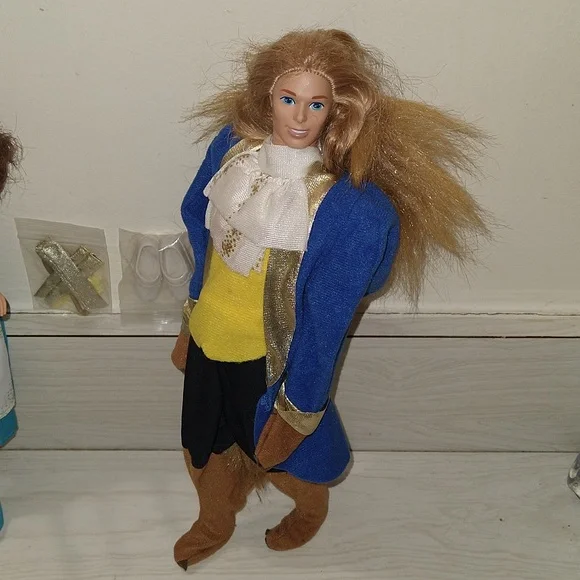 Vintage 1991 Beauty & The Beast Doll Set - Picture 4 of 9
